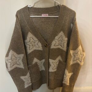 Pink Lily Star Cardigan